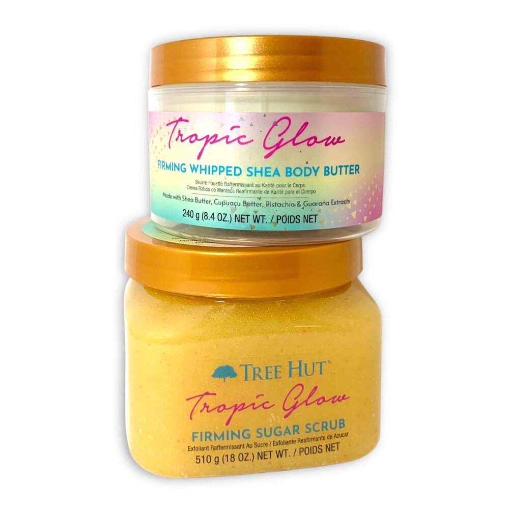 Tree Hut—Tropic Glow 2pc Set—Firming Sugar Scrub & Whipped Shea Body Butter